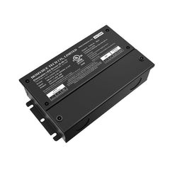 HOMYHUE Dimmable LED Driver, AC 100-277V to DC 24V / 12V Amps Power Supply for COB LED Lights-Compatible Works with Lutron & Leviton-ELV MLV TRIAC 0-10V PWM 5-in-1 Low Voltage Transformer