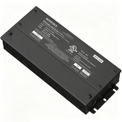 HOMYHUE Dimmable LED Driver, AC 100-277V to DC 24V / 12V Amps Power Supply for COB LED Lights-Compatible Works with Lutron & Leviton-ELV MLV TRIAC 0-10V PWM 5-in-1 Low Voltage Transformer