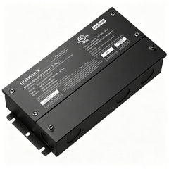 HOMYHUE Dimmable LED Driver, AC 100-277V to DC 24V / 12V Amps Power Supply for COB LED Lights-Compatible Works with Lutron & Leviton-ELV MLV TRIAC 0-10V PWM 5-in-1 Low Voltage Transformer