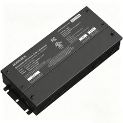 HOMYHUE Dimmable LED Driver, AC 100-277V to DC 24V / 12V Amps Power Supply for COB LED Lights-Compatible Works with Lutron & Leviton-ELV MLV TRIAC 0-10V PWM 5-in-1 Low Voltage Transformer